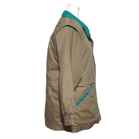 Vintage Arctic Sun Coat Size Small Womens Unisex Mens Jacket Tan Teal 80s Winter - Picture 6 of 9